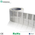 Printable uhf disposable passive rfid label roll for jewelry or necklaces
